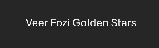 Veer Fozi Golden Stars