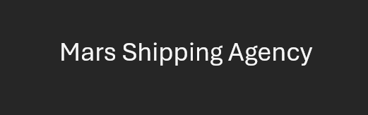 Mars Shipping Agency